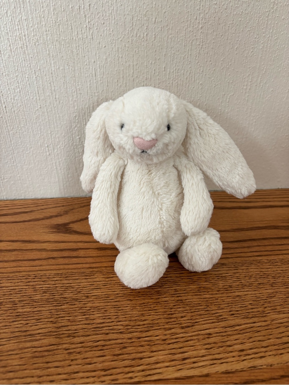 Jellycat Bashful Bunny Cream Plush with Pink Nose Small
